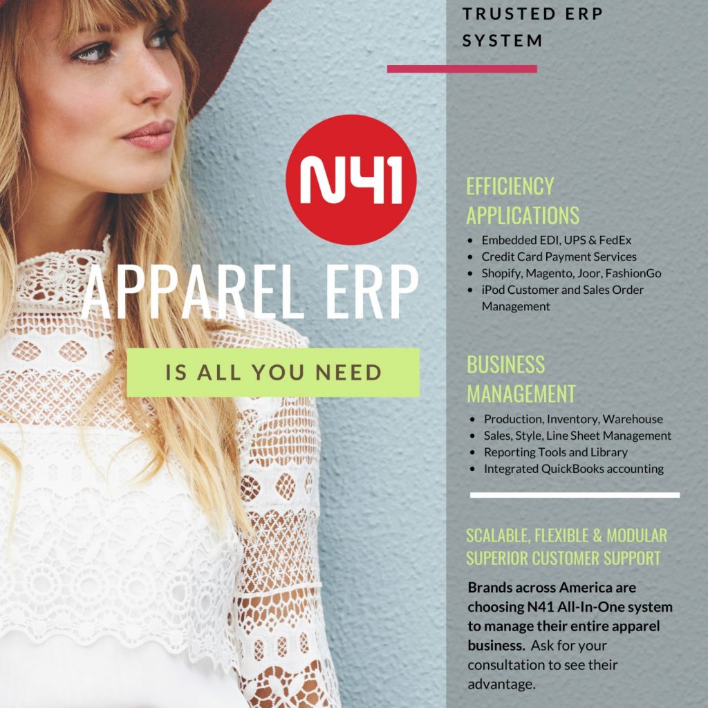 N41 Apparel ERP All-In-One Inventory Management System Is All You Need To Run Your Business.